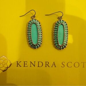 Kendra Scott Dayla Mint Green Drop Earrings
